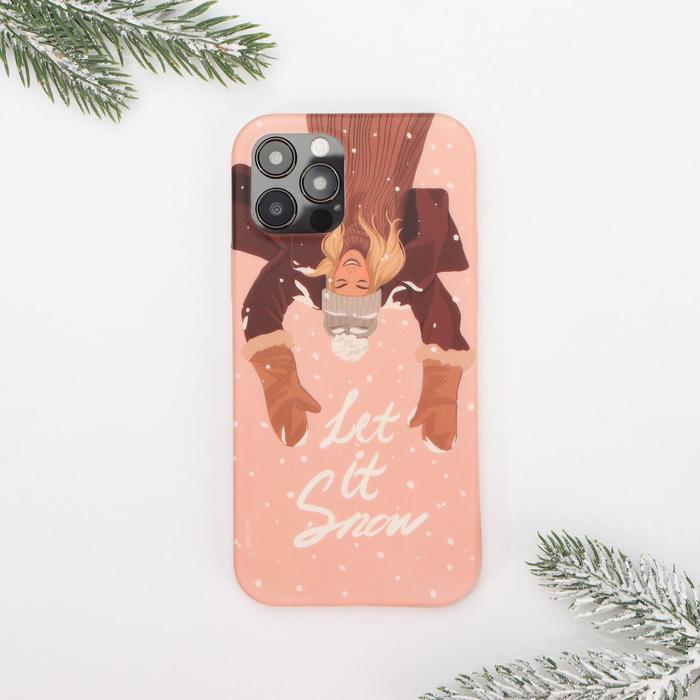 

Чехол Like me для iPhone 12, 12 Pro, Снежинки, Разноцветный, для iPhone 12, 12 Pro, Снежинки
