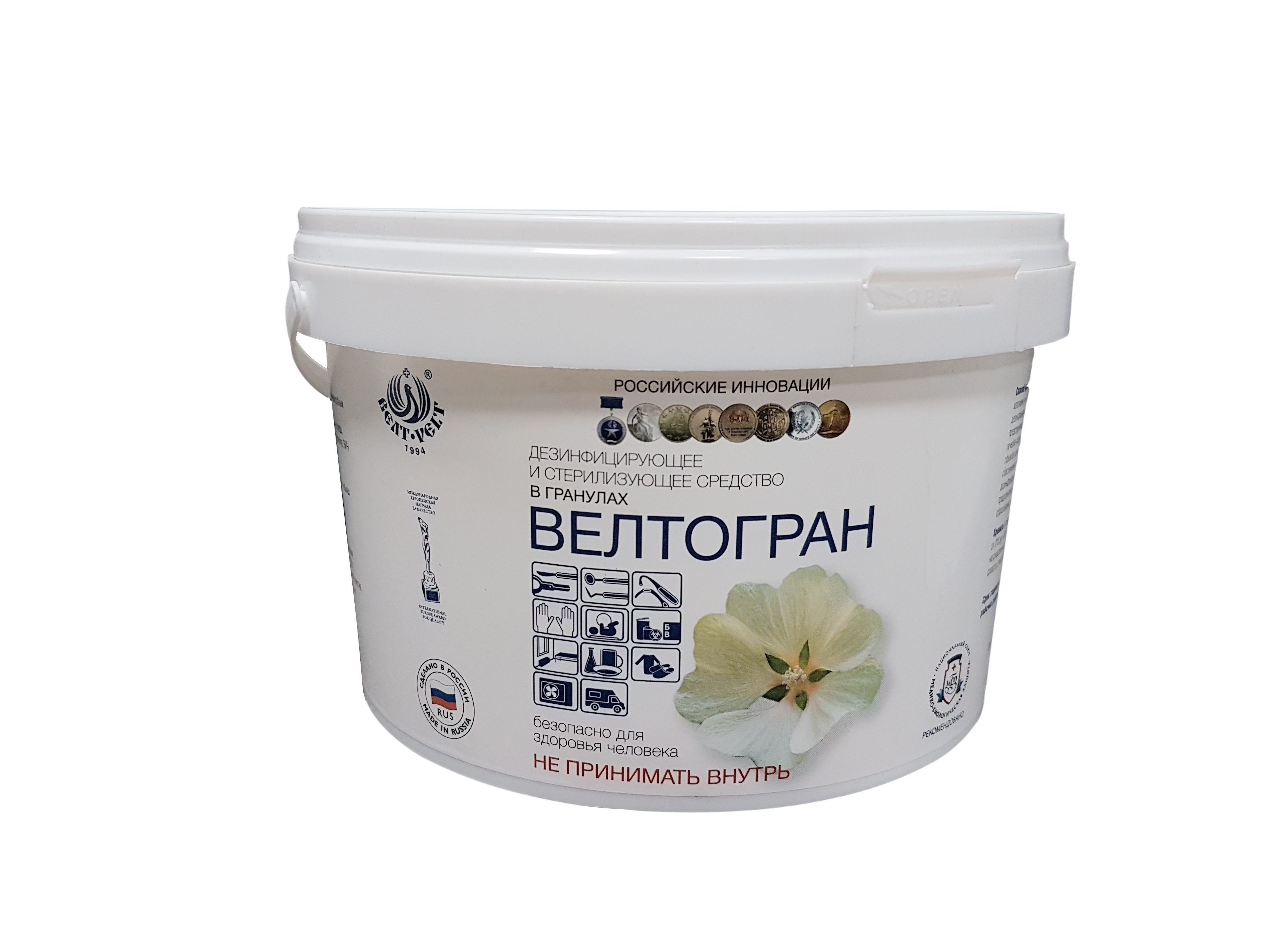 

Дезинфицирующее средство Велтогран гранулы 1 кг.