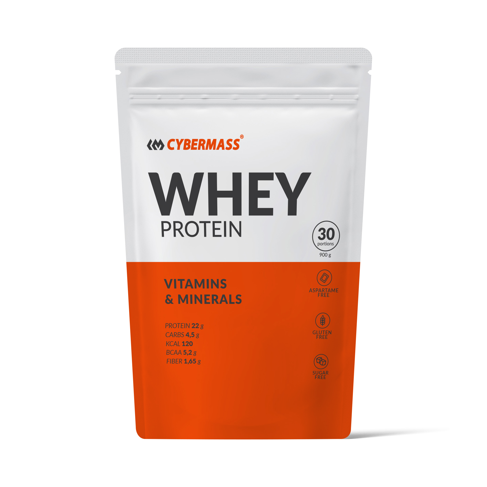 Протеин CyberMass Whey Protein, 908 г, double chocolate