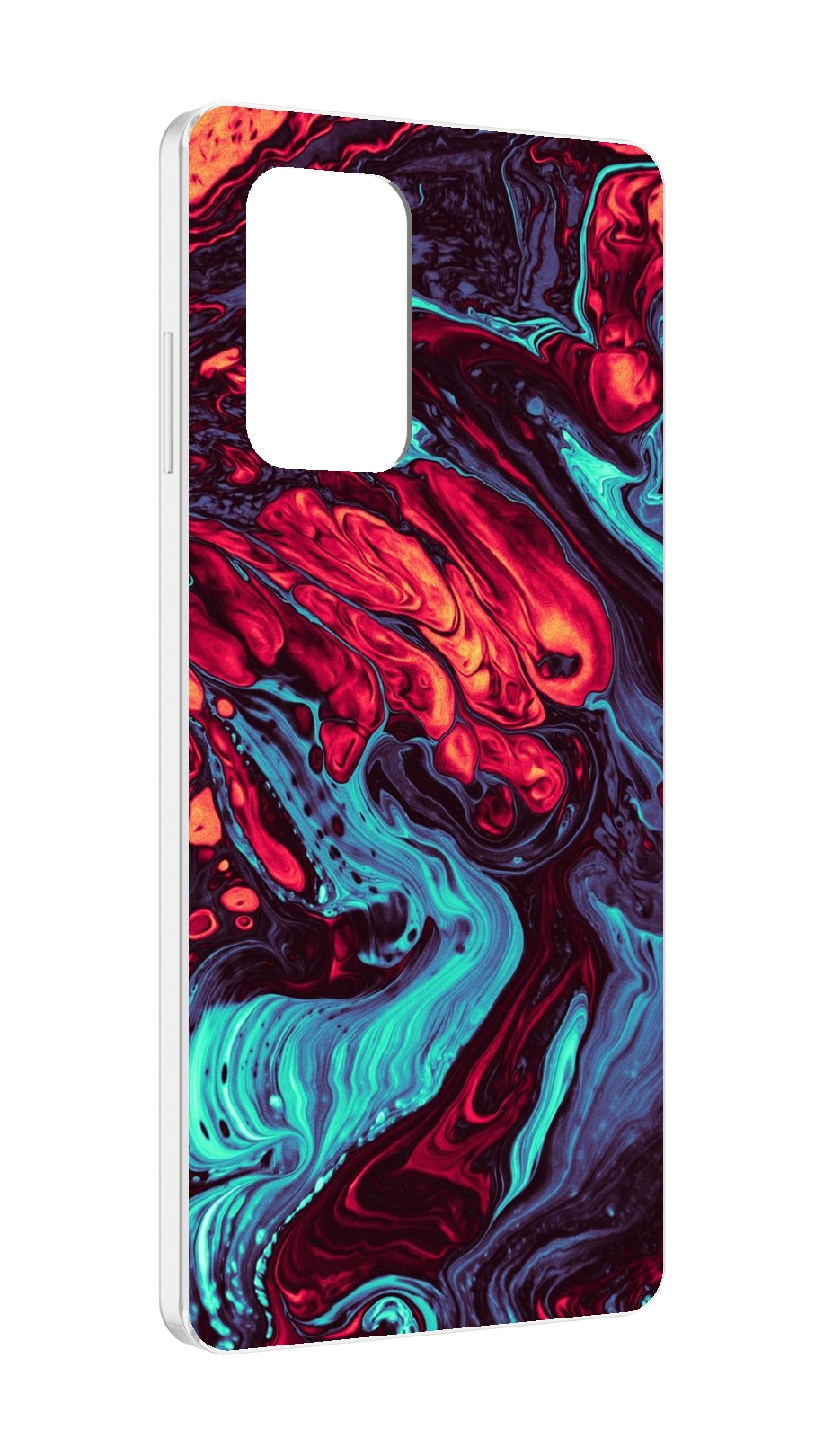 Чехол MyPads разбавленная краска для ZTE Blade A72 / ZTE Blade V40 Vita