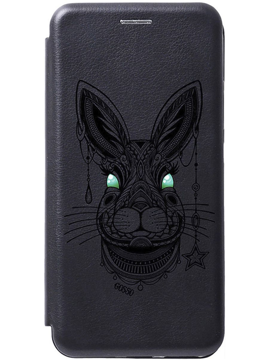 

Чехол-книжка на Honor X7 "Grand Rabbit" черный, Черный;желтый, 158561