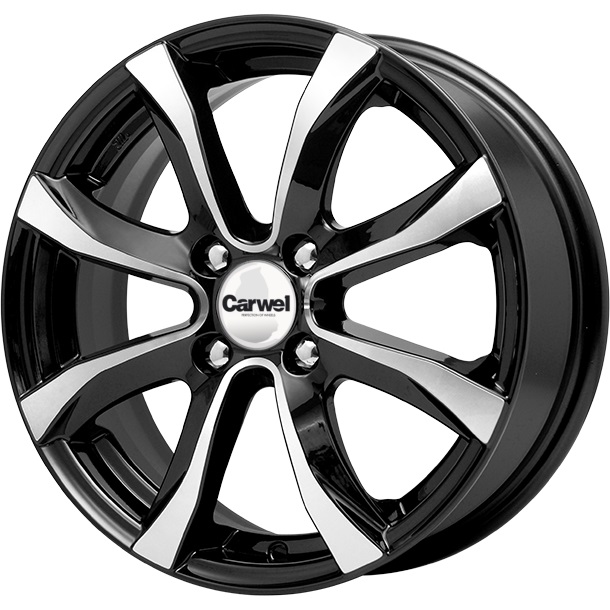 

Колесный диск Carwel Омикрон 110 (AB) 6xR15 ET50 4*100 D60.1, Черный