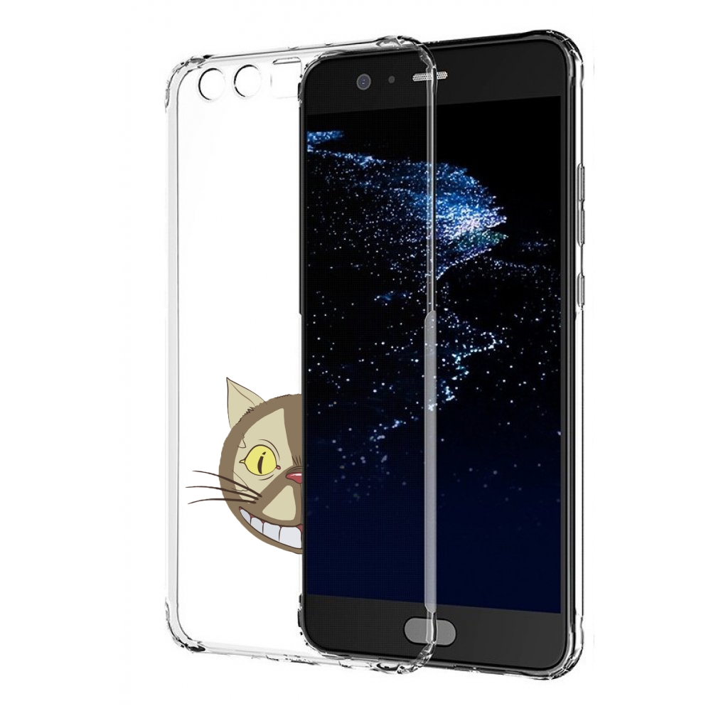 

Чехол бампер MyPads Чеширский кот для Huawei P10 Plus противоуда, Прозрачный, Tocco