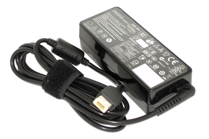

Блок питания для ноутбуков Lenovo 20V 3.25A 65W Rectangle (прямоугольный), Черный