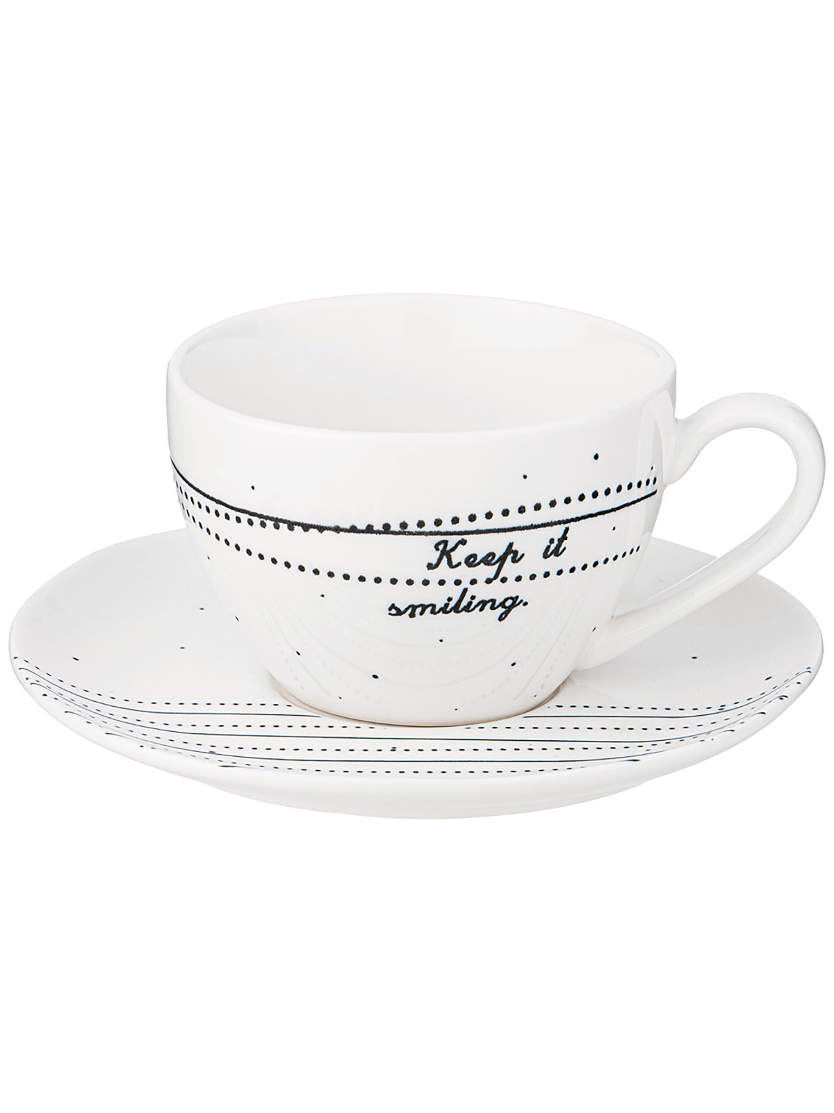 

Чайная пара на 2 персоны Lefard Home atmosphere фарфор 250 мл 425-061, Белый