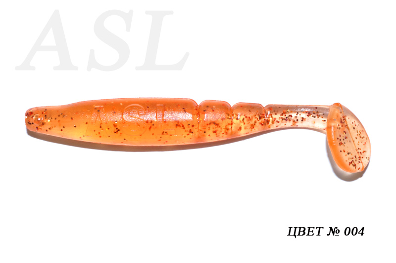 

Силиконовая приманка ASL Самурай цв. 004 L-7,5см 6шт/уп, Самурай