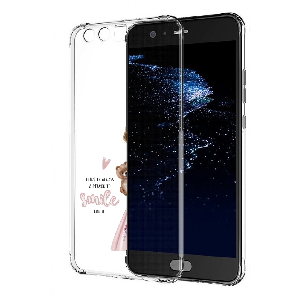 

Чехол бампер MyPads Улыбайся-чаще женский для Huawei P10 Plus пр, Прозрачный, Tocco