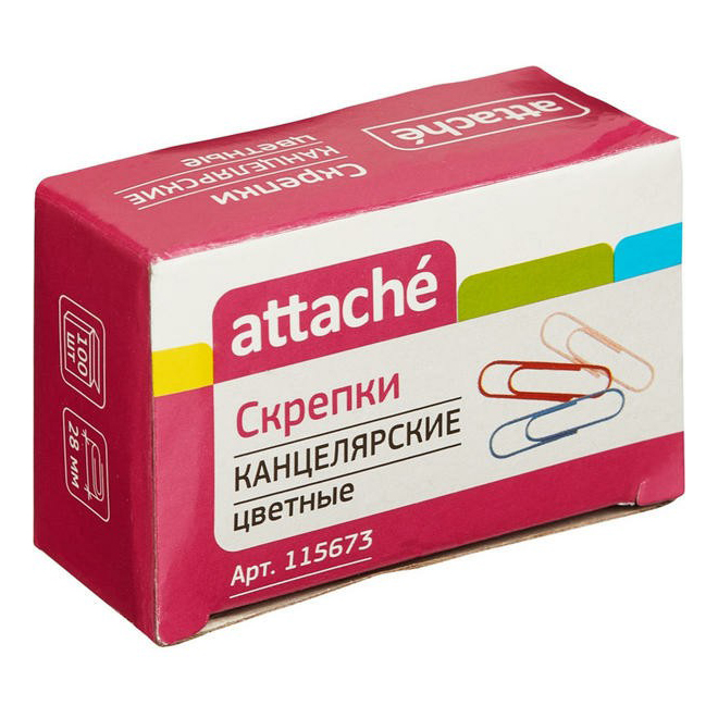 

Скрепки Attache 28 мм 100 шт