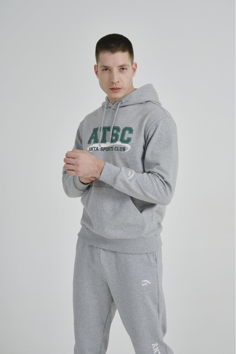 Худи мужское Anta 852348704S Vintage sports серое 2XL