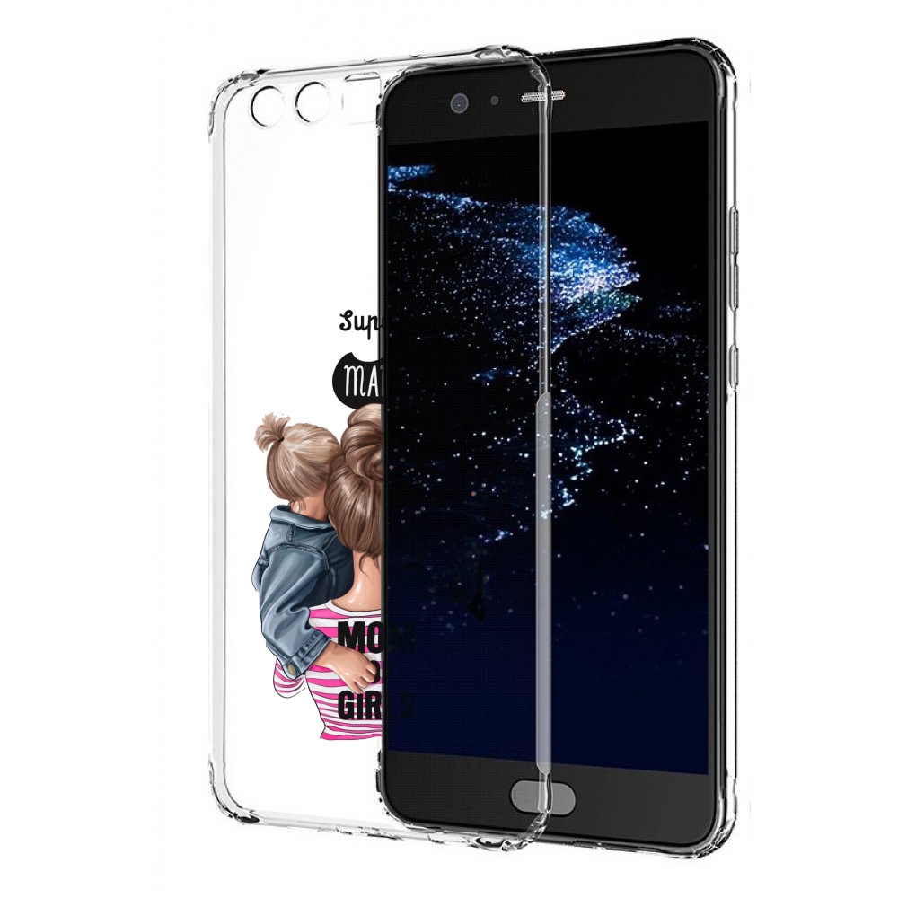 

Чехол бампер MyPads Супер-мама-2 женский для Huawei P10 Plus про, Прозрачный, Tocco
