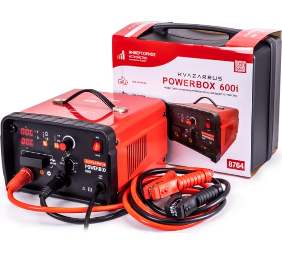 Устройство пуско-зарядное 12-24v40-1200ач600а в кейсе kvazarrus KVAZARRUS POWERBOX600I 4481000₽