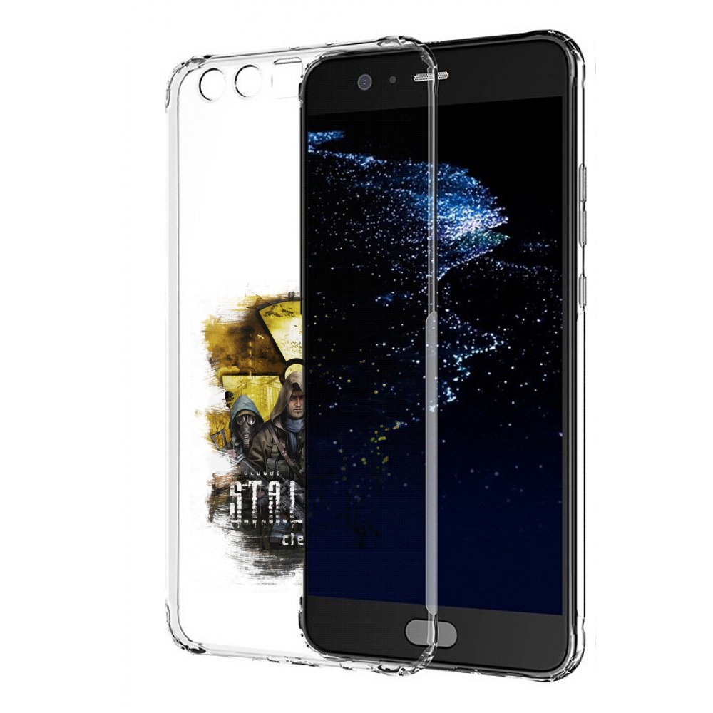 

Чехол бампер MyPads Сталкер мужской для Huawei P10 Plus противоу, Прозрачный, Tocco