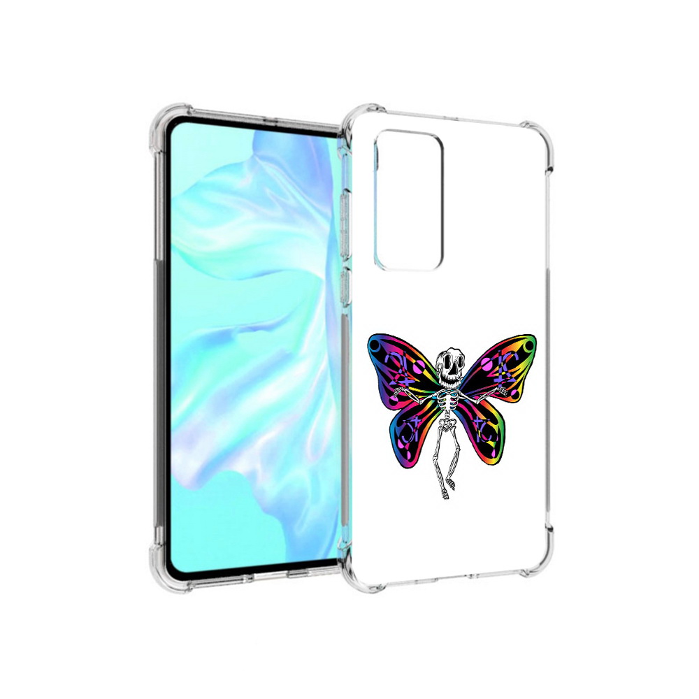 Чехол MyPads Tocco для Huawei P40 эффект бабочки