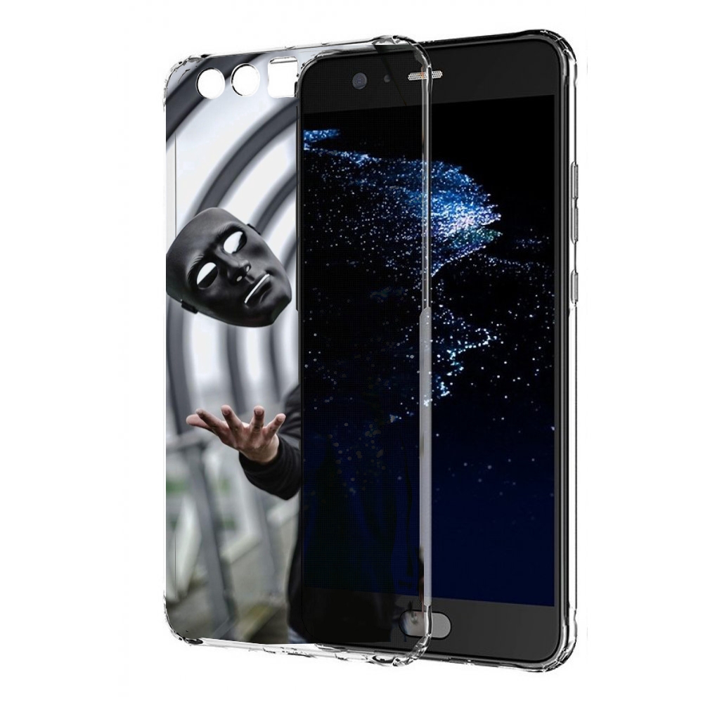 

Чехол бампер MyPads Сними-маску для Huawei P10 Plus противоударный, Прозрачный, Tocco