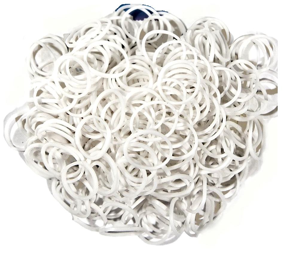 фото Набор резинок для плетения rubber band в пакетике, 10 000 шт к-105-7, белый nobrand