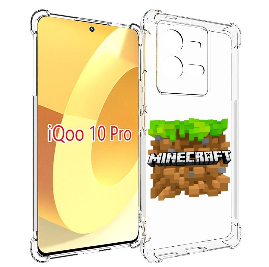 

Чехол MyPads Minecraft-2 для Vivo iQOO 10 Pro, Прозрачный, Tocco