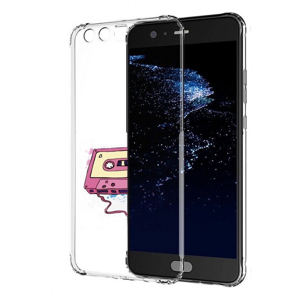 

Чехол бампер MyPads Розовая кассета для Huawei P10 Plus противоу, Прозрачный, Tocco
