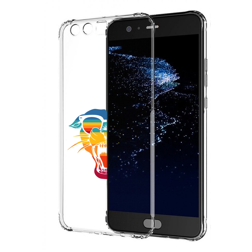 

Чехол бампер MyPads Радужная-пантера для Huawei P10 Plus противо, Прозрачный, Tocco