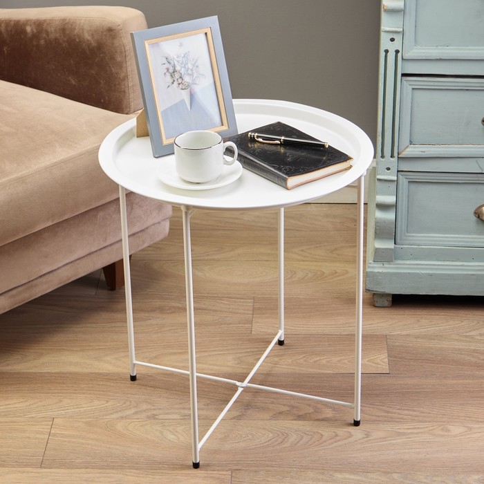 Журнальный столик-поднос ЛайфМебель Tray white 1757₽