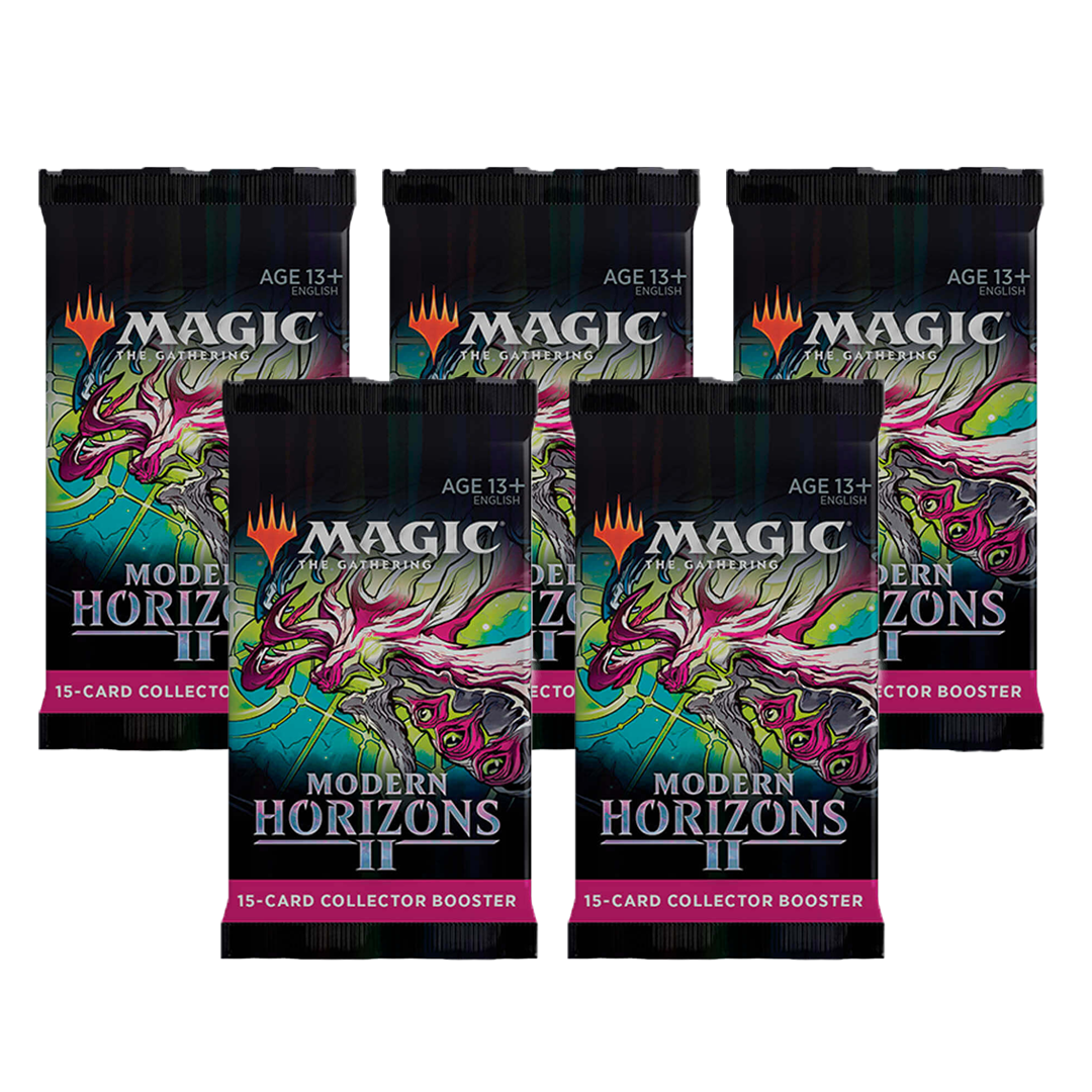 

5 коллекционных бустеров издания modern horizons 2 на английском языке Mtg