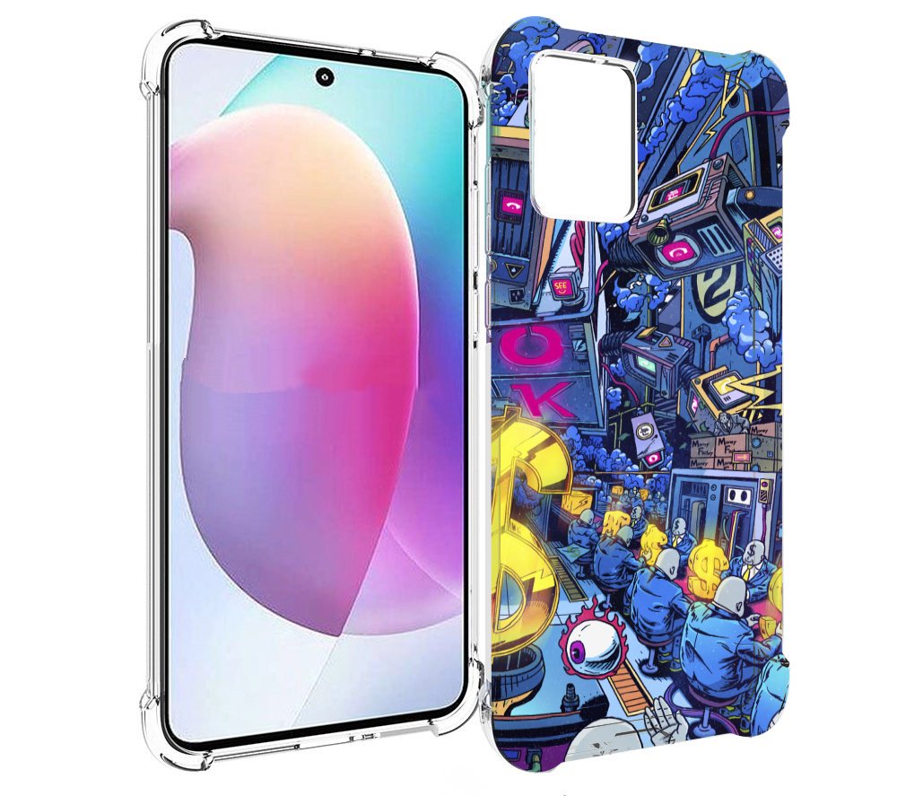 

Чехол MyPads футуристичная картинка для Motorola Edge 30 Neo, Прозрачный, Tocco