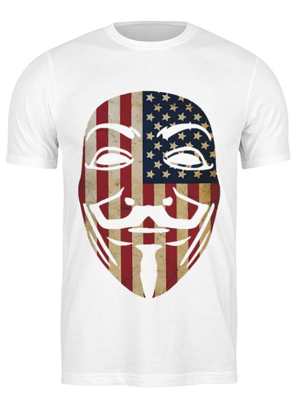 

Футболка мужская Printio Usa anonymous 1205459 белая M, Белый, Usa anonymous 1205459
