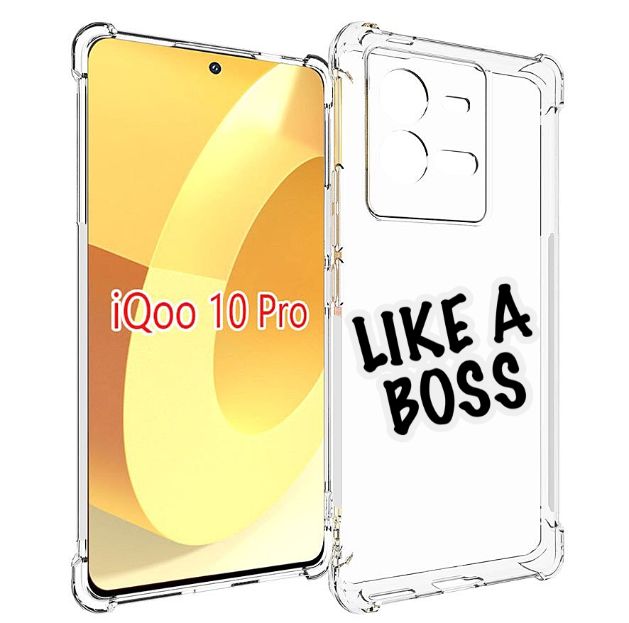 

Чехол MyPads Like-a-boss для Vivo iQOO 10 Pro, Прозрачный, Tocco