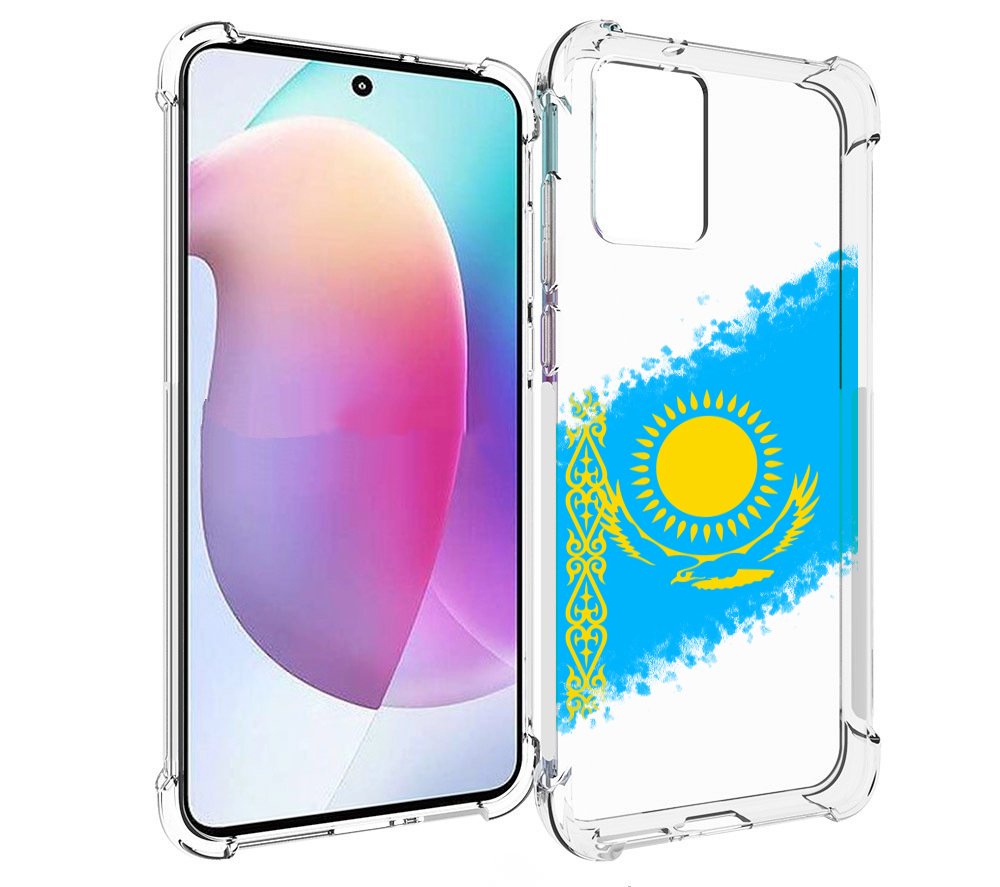 

Чехол MyPads флаг Казахстана для Motorola Edge 30 Neo, Прозрачный, Tocco