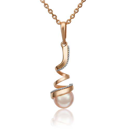 

Кулон из белого золота/красного золота с жемчугом PLATINA jewelry 03-2991-00-301-1111-31, 03-2991-00-301-1111-31