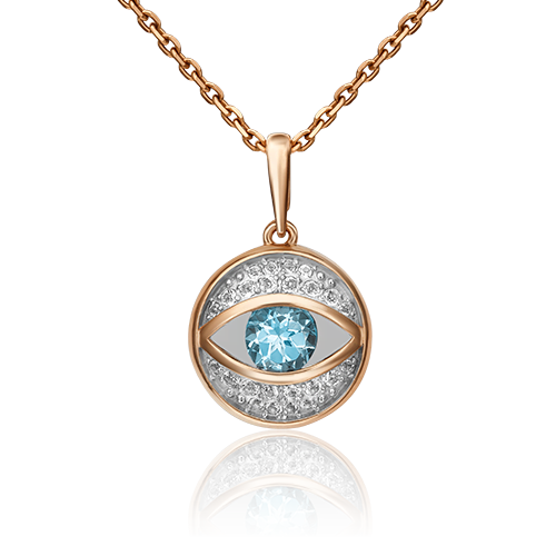 

Кулон из красного золота с топазом PLATINA jewelry 03-2990-00-201-1110-57, 03-2990-00-201-1110-57