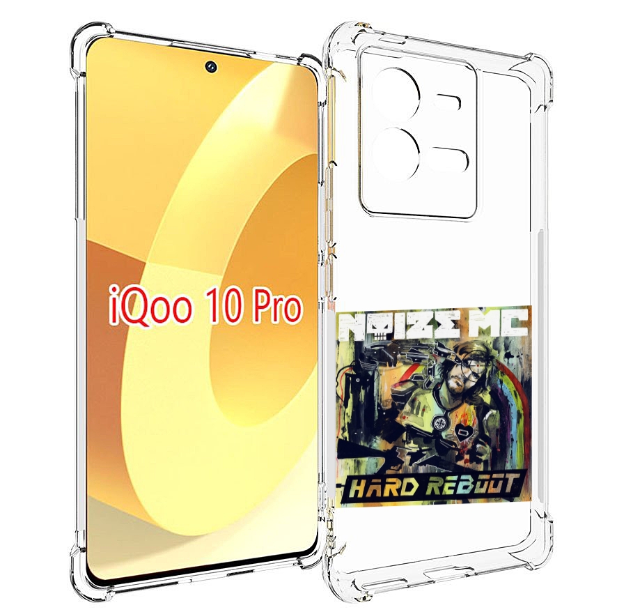

Чехол MyPads Hard Reboot Noize MC для Vivo iQOO 10 Pro, Прозрачный, Tocco