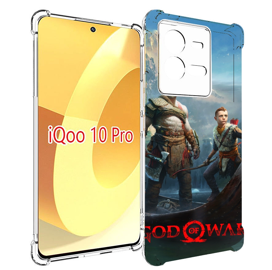 

Чехол MyPads God Of War Кратос Атрей для Vivo iQOO 10 Pro, Прозрачный, Tocco