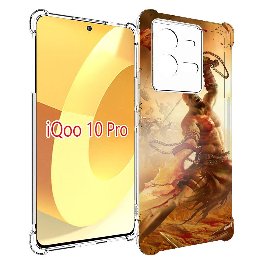 

Чехол MyPads God Of War III для Vivo iQOO 10 Pro, Прозрачный, Tocco