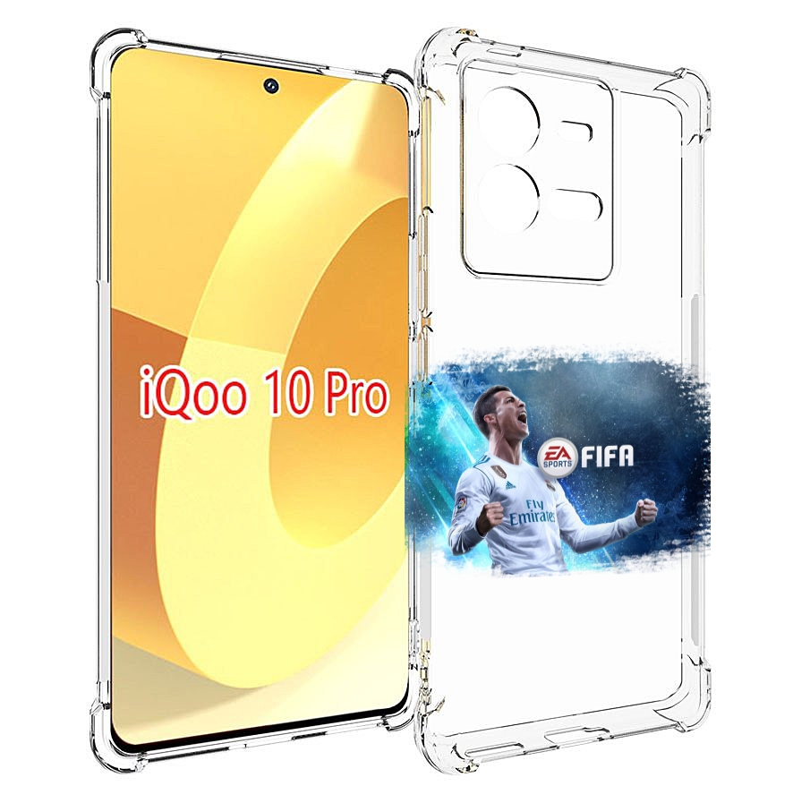 

Чехол MyPads FiFA логотип для Vivo iQOO 10 Pro, Прозрачный, Tocco