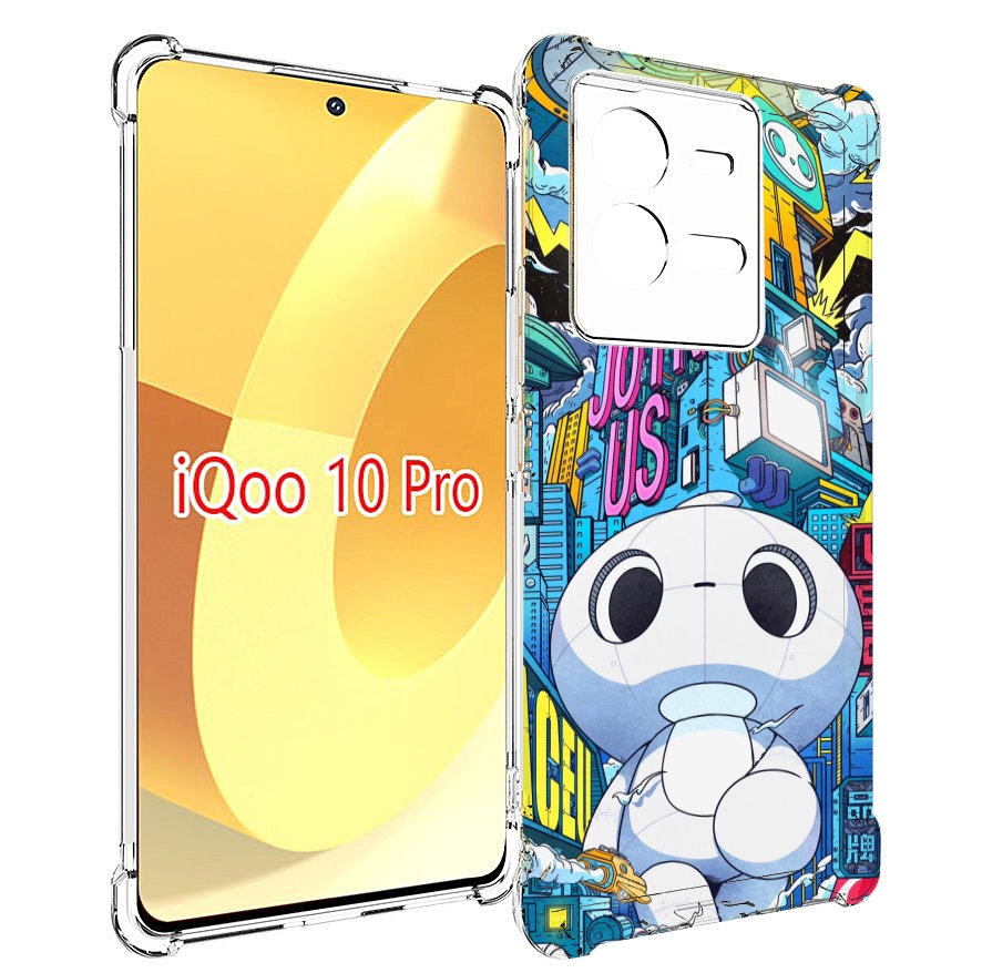 

Чехол MyPads FaceU для Vivo iQOO 10 Pro, Прозрачный, Tocco