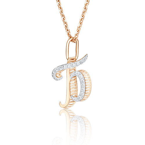 

Кулон из красного золота с фианитом PLATINA jewelry 03-2448-Б-401-1110-03, 03-2448-Б-401-1110-03