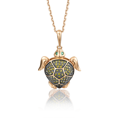 

Кулон из красного золота с фианитом PLATINA jewelry 03-2489-00-404-1110-33, 03-2489-00-404-1110-33