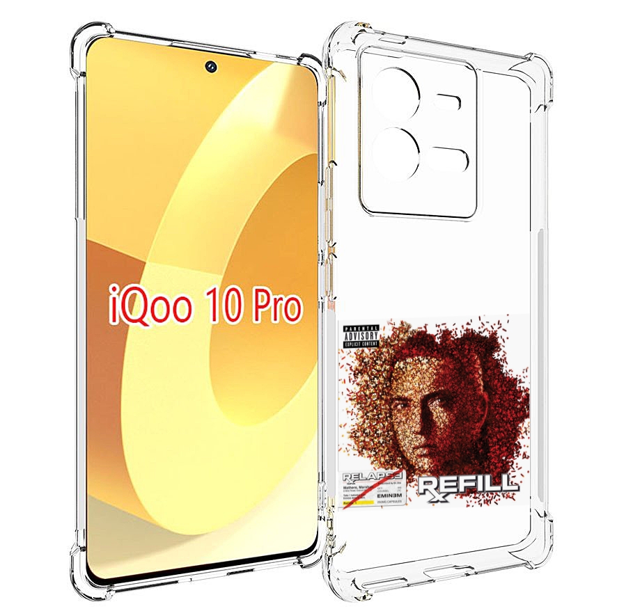 

Чехол MyPads Eminem RELAPSE, REFILL для Vivo iQOO 10 Pro, Прозрачный, Tocco