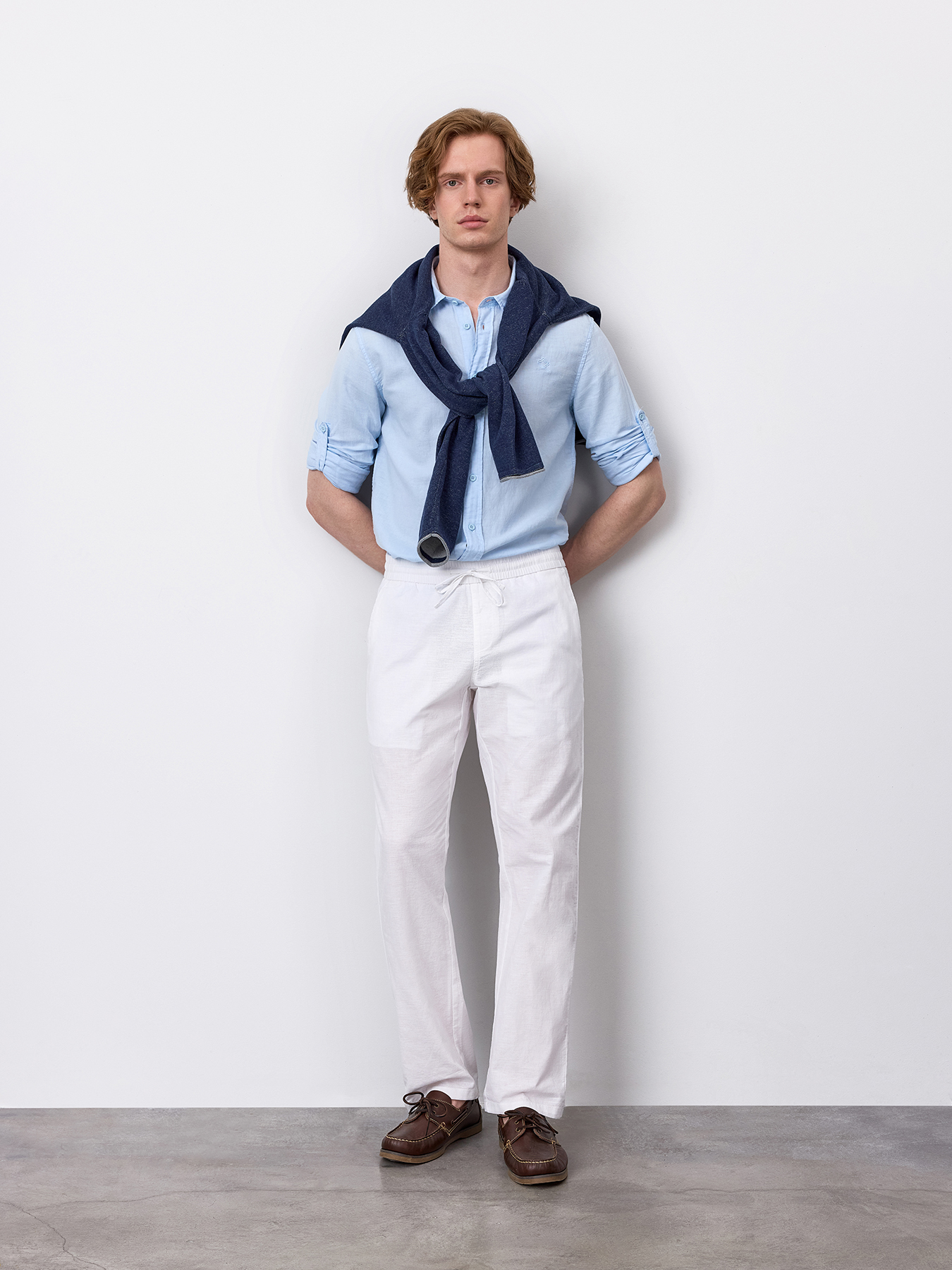 

Брюки мужские Just Clothes 000000475 белые 54 RU, Белый, 000000475