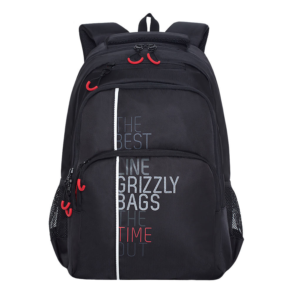 

Рюкзак Grizzly школьный для мальчика, RU-030-31m/1, черный-красный, RU-030-31m