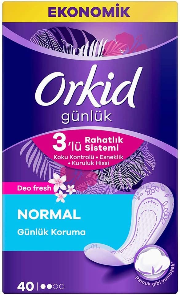 

Ежедневные гигиенические прокладки Orkid Günlük Normal Deo Fresh, 40 шт.
