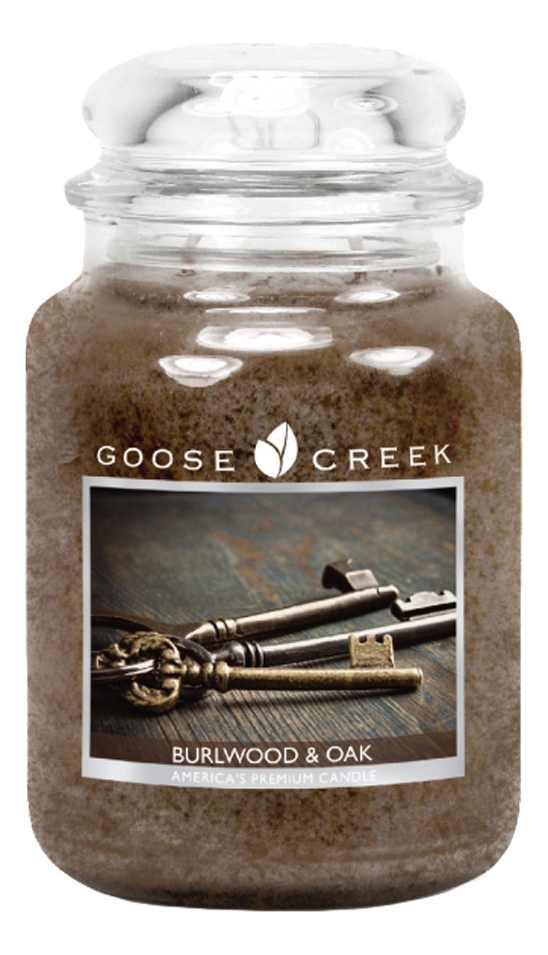 фото Ароматическая свеча goose creek burlwood & oak (древесина и мох) свеча 680г