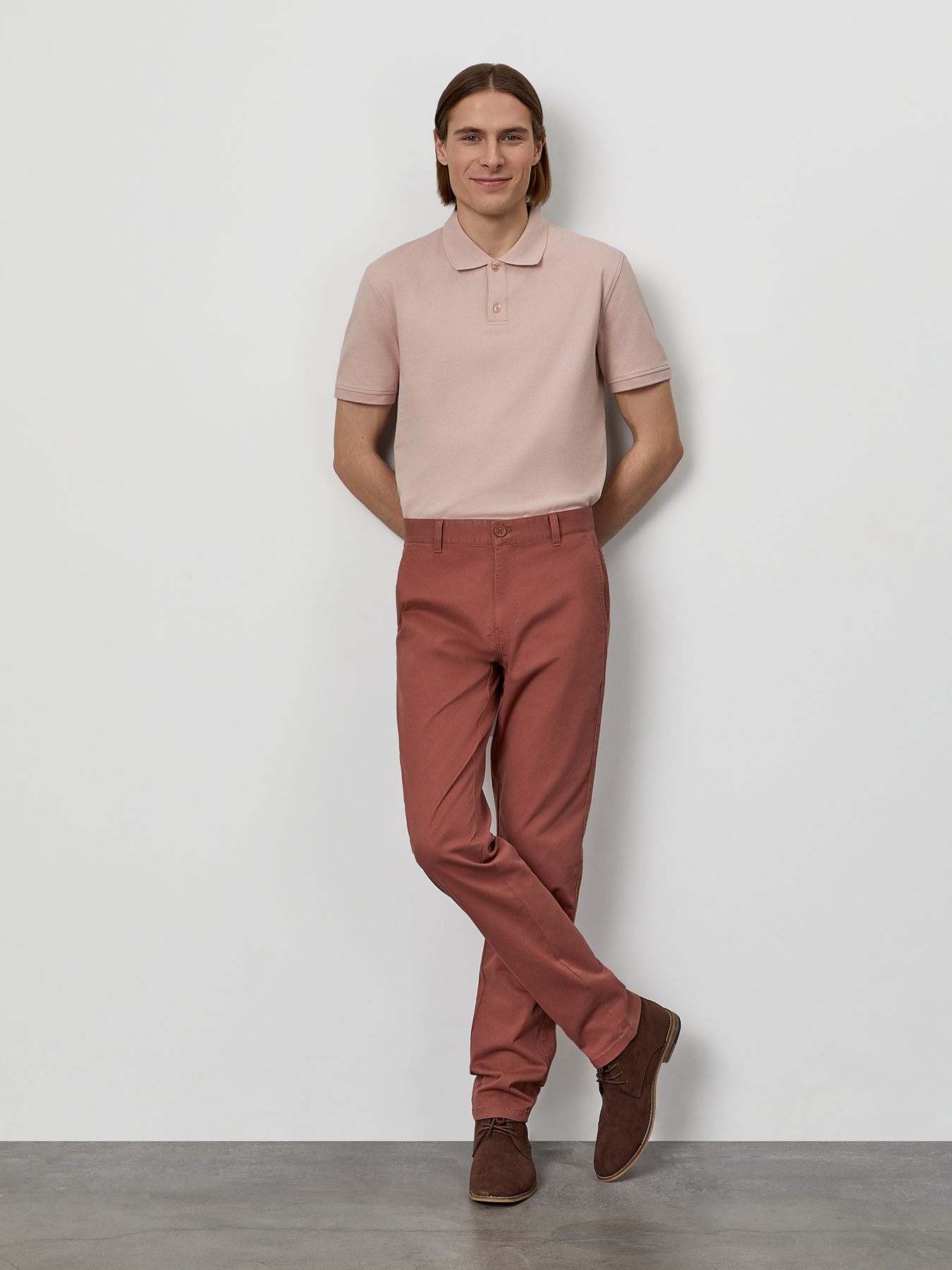 

Брюки мужские Just Clothes 000000472 коричневые 50 RU, Коричневый, 000000472