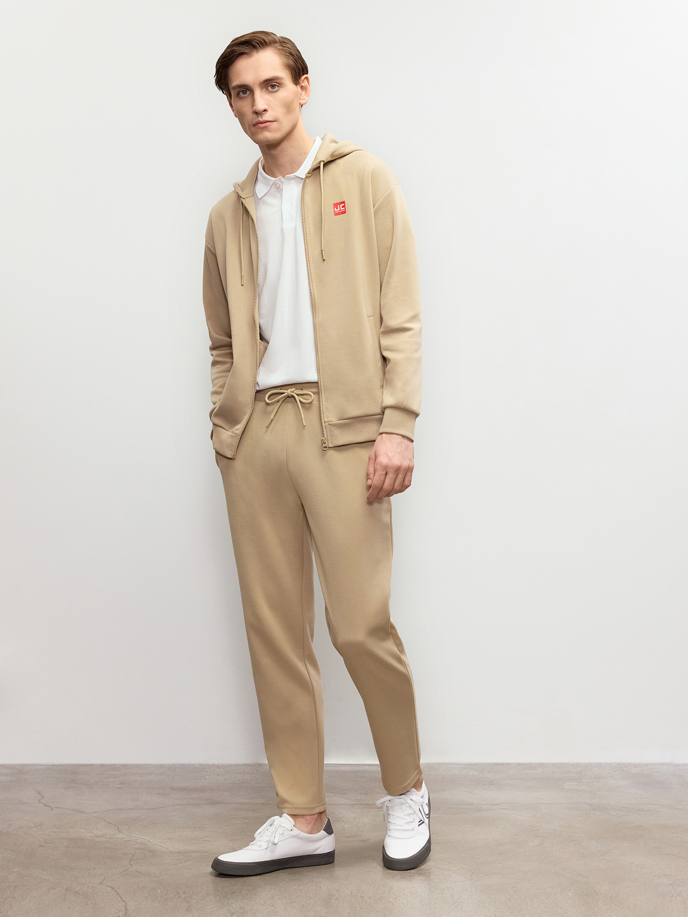 

Спортивные брюки мужские Just Clothes 000000462 бежевые 52 RU, Бежевый, 000000462