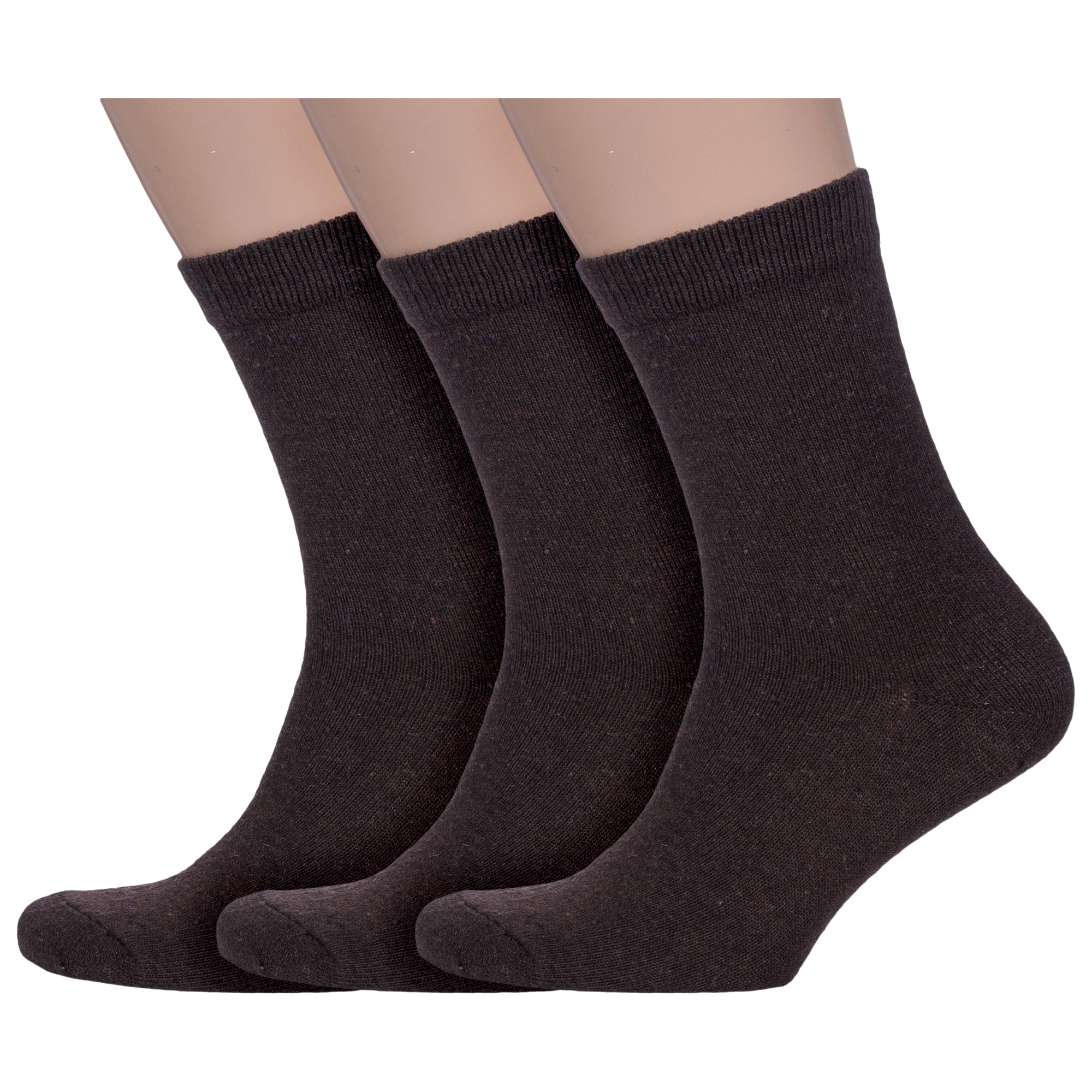 Комплект носков мужских Hobby Line 3-6254 коричневых 39-43