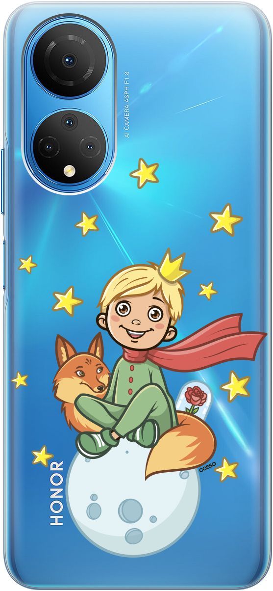 

Силиконовый чехол на Honor X7 "Little Prince" прозрачный, Прозрачный;бежевый, 158557