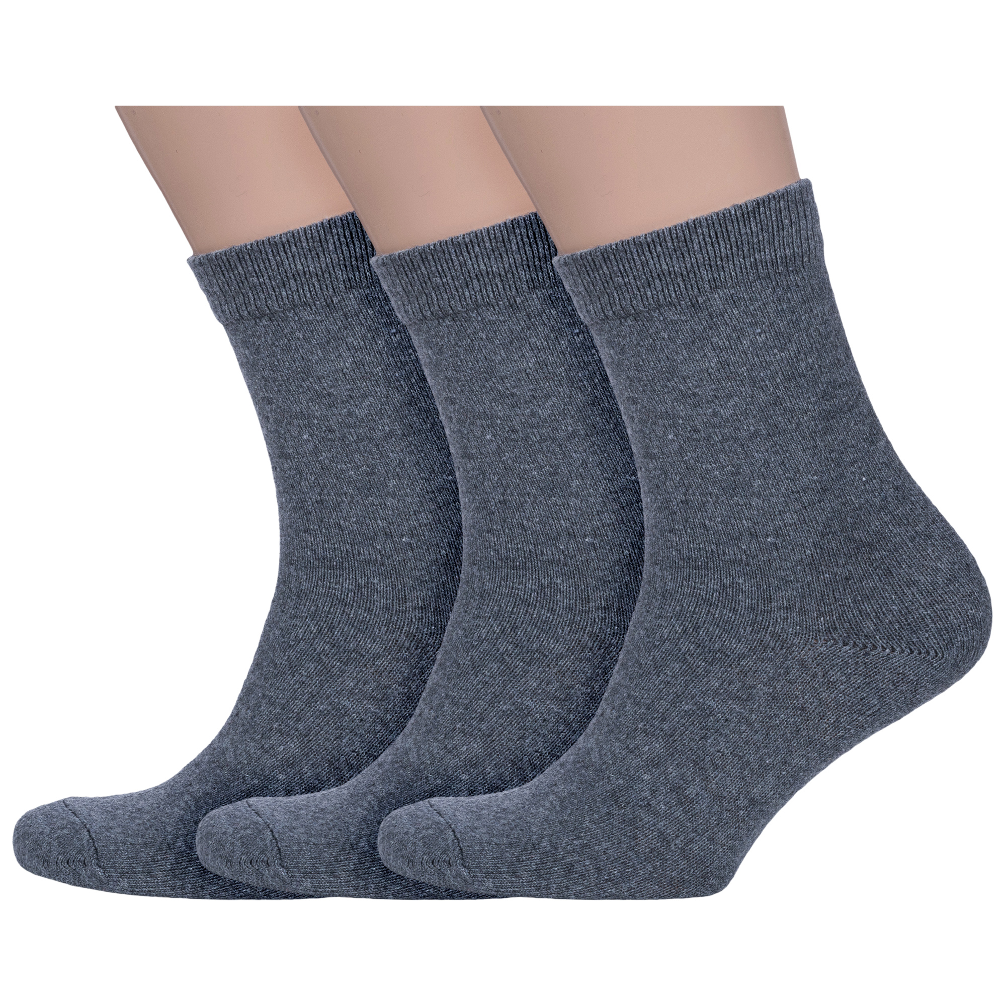 Комплект носков мужских Hobby Line 3-6254 серых 43-46