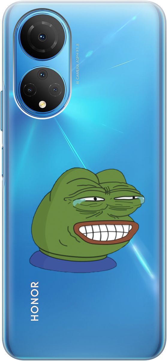 

Силиконовый чехол на Honor X7 "Pepe the Frog" прозрачный, Прозрачный;зеленый, 158556