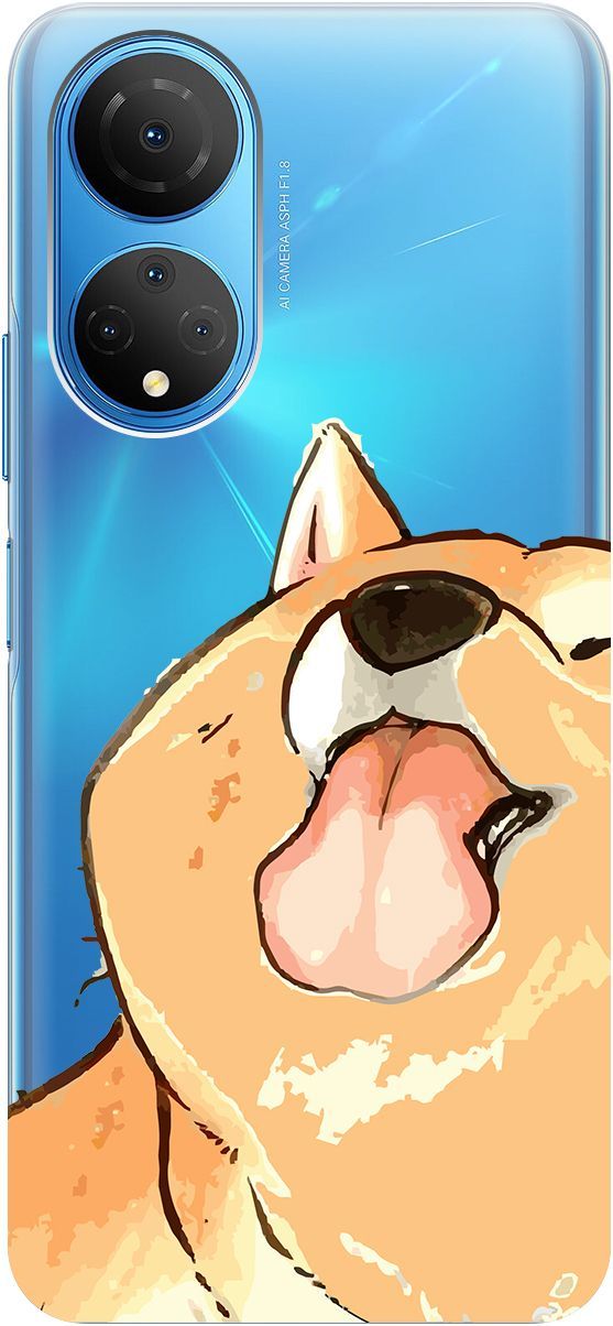 

Силиконовый чехол на Honor X7 "Shiba" прозрачный, Прозрачный;бежевый, 158556