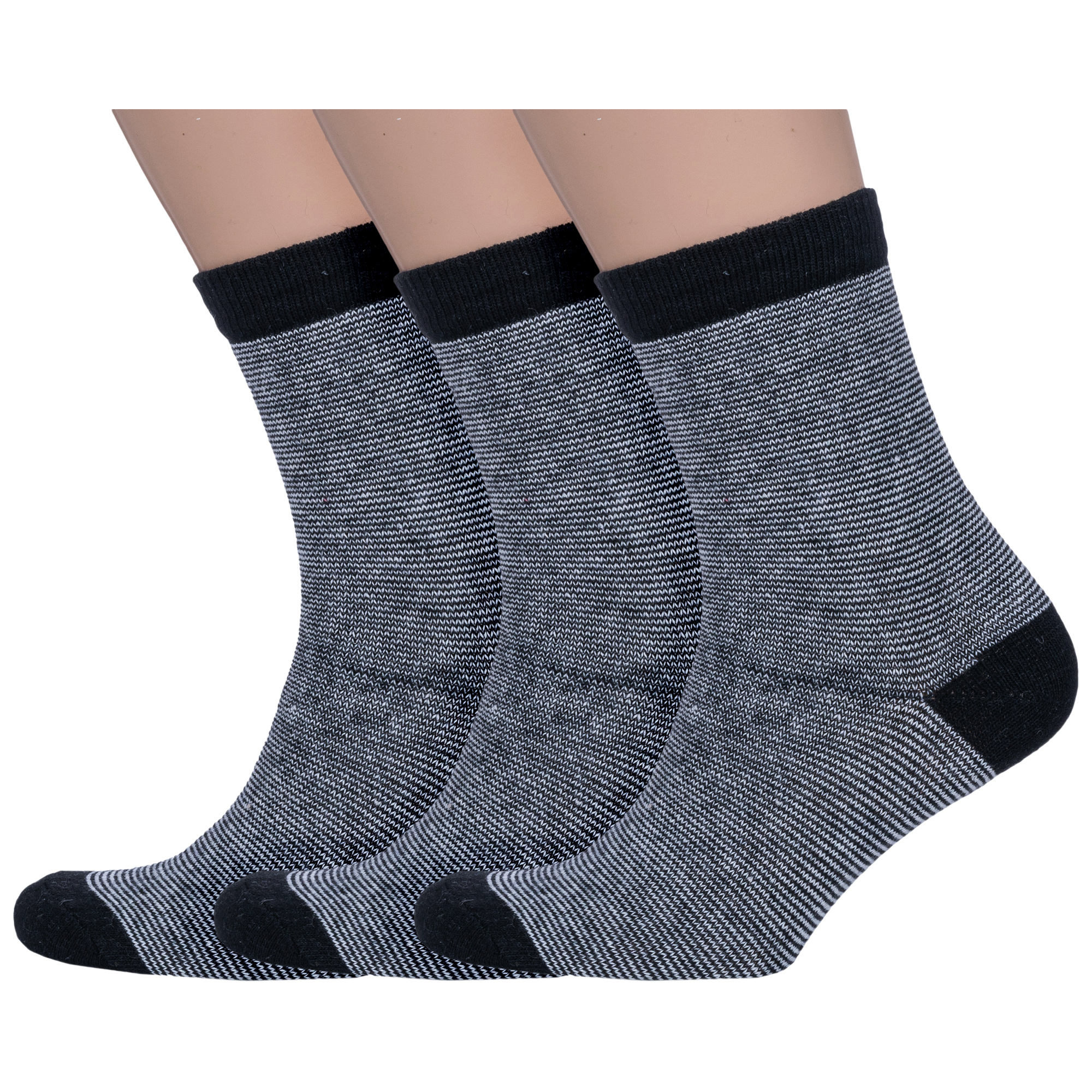 Комплект носков мужских Hobby Line 3-6288 черных 39-43